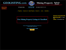 Tablet Screenshot of geolisting.com